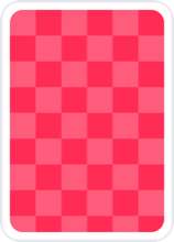 Card back: red checkerboard