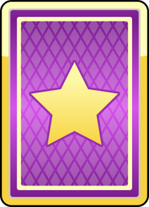 Card back: purple with gold star